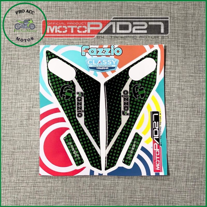 Motopad27 Sticker fazzio Stiker footstep fazzio bahan resin timbul premium (COD)