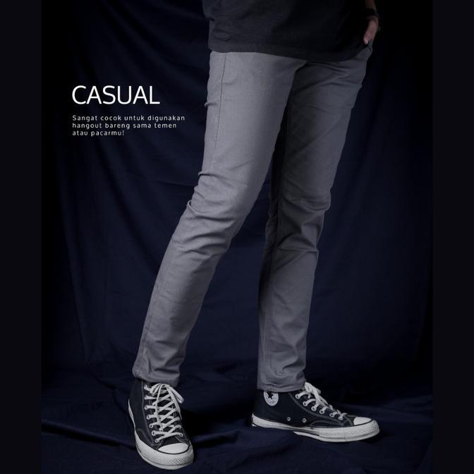 Celana Panjang Cardinal Pria Casual bahan chinos Original Slim Fit