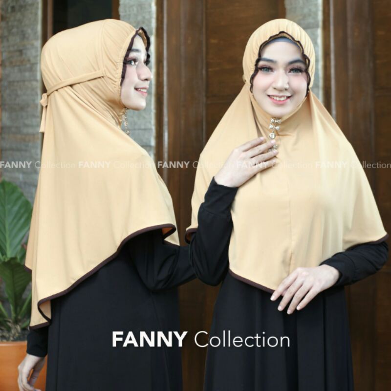 hijab instan jersey tali size L