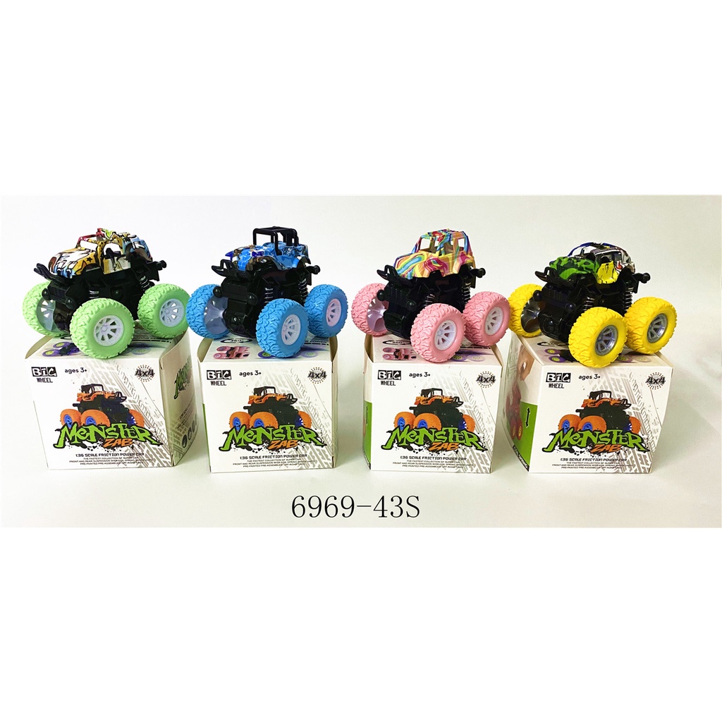 Mainan Mobil Anak Monster Zap Jip Off Road 4 Drive Inertial Bigfoot