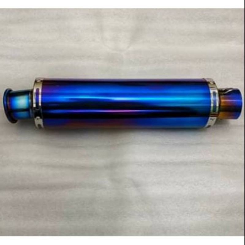 selencer knalpot polos blu diameter 50