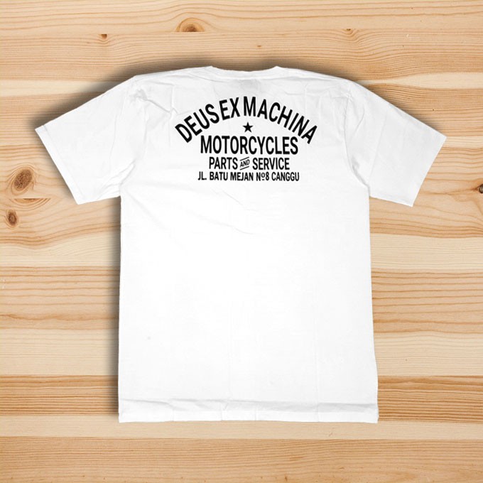  KAOS  T SHIRT TEE DEUS  EX MACHINA PREMIUM CANGGU  WHITE 