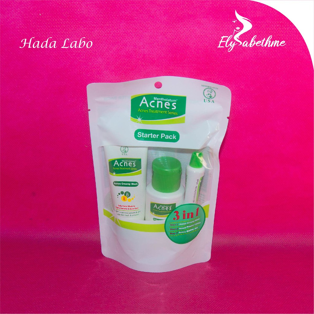 ✿ELYSABETHME✿ (3in1)  Acnes starter pack paket basmi jerawat acne totol jerawat cream sabun travel size