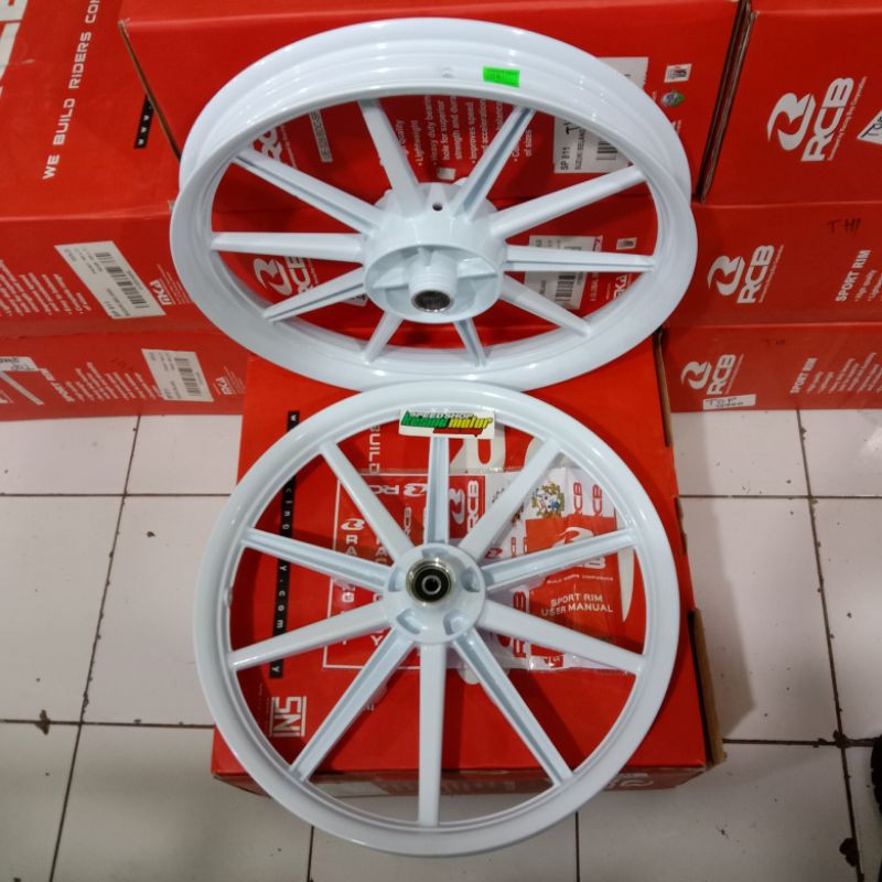 VELEK PELEK VELK RACING RCB SUZUKI SATRIA 150 FU PALANG 8 LURUS SP 811 WARNA PUTIH