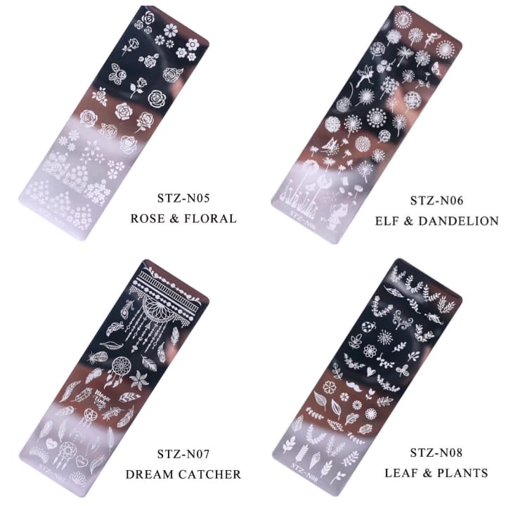 STZ STAMPING PLATE STAMP PLATE NAIL ART / HIASAN STAMPING GEL  PLAT BESI STAMP NAIL POLISH