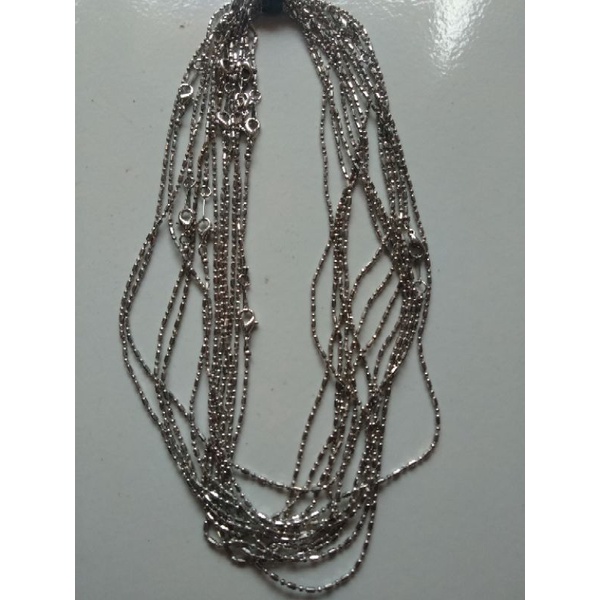 Kalung korea motif bulat bambu