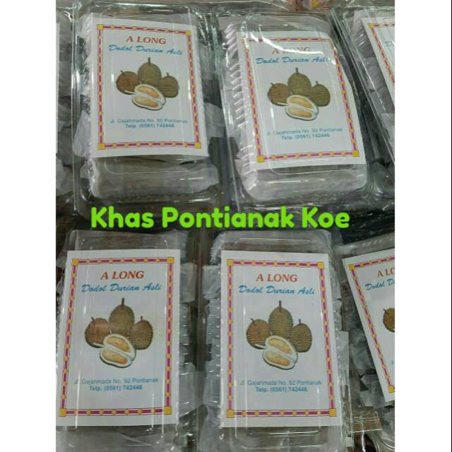 

Dodol durian Along Pontianak ukuran kecil