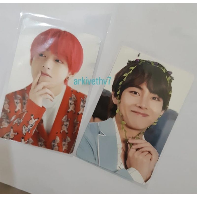 Taehyung Zoom Daun Bunga Rambut Merah BTS Dicon 101 PC