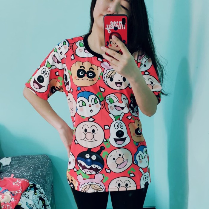 kaos import bkk ANPANMAN atasan, tshirt import bangkok fit to XL