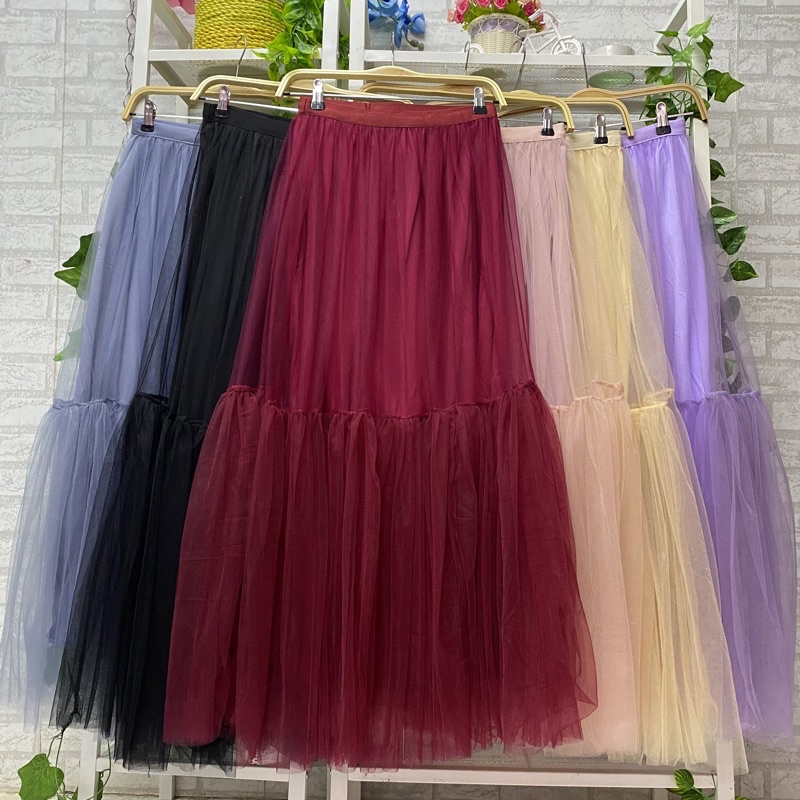 Youngmoodis Lucia Rok tutu polos tille halus import