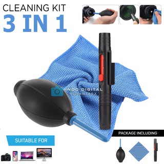 CLEANING SET 3in1 ( Lenspen , Dust Blower, Fiber )