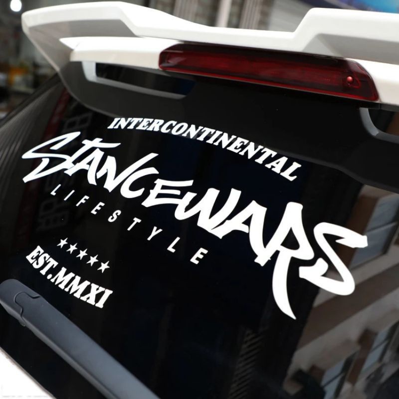 stiker mobil kaca belakang stancewars