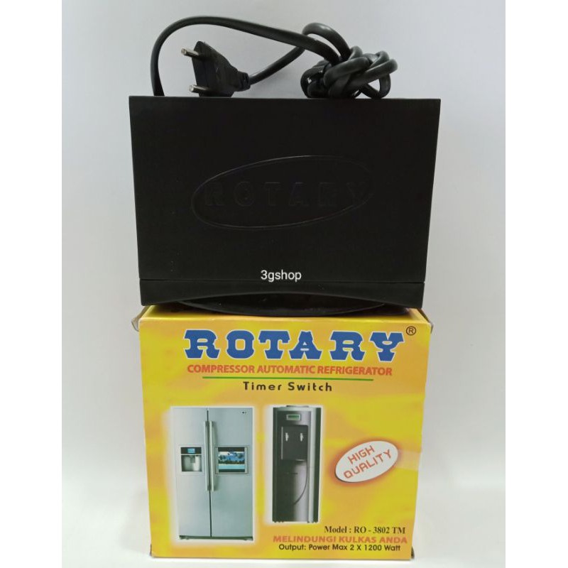 TIMER SWITCH KULKAS ROTARY KUNING 3802