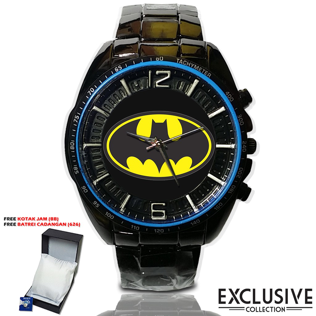 (Istimewa Bossque) Jam BATMAN Rantai Sport