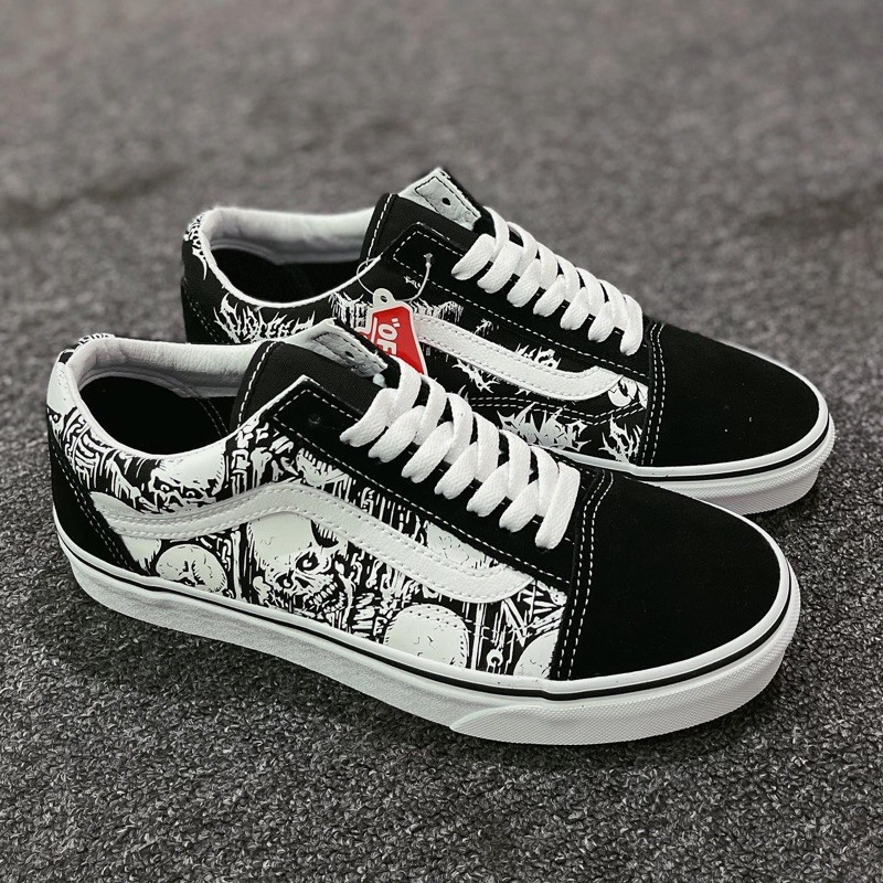 Vans Old Skool Forgotten Bones - Black/True White