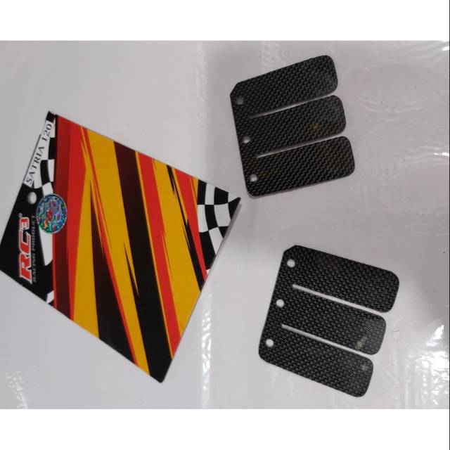 lidah membran Carbon rc3 satria 2tak satria 120 rc3 Carbon Valve 1set
