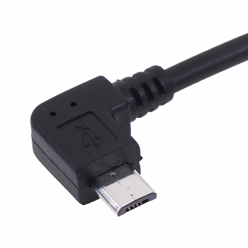 (LUCKID) Adapter Konverter micro usb male Ke mini female 90 Derajat