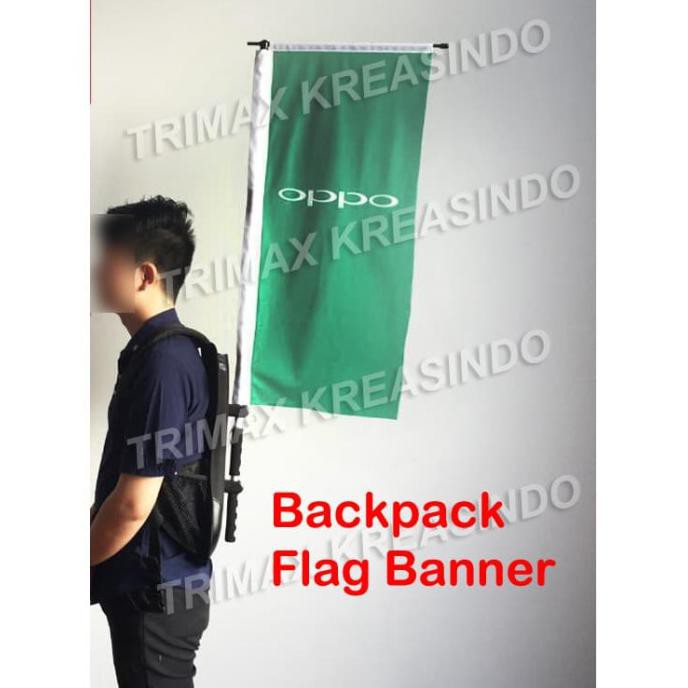 BARANG BARU Backpack Flag Banner / Ransel Flag banner