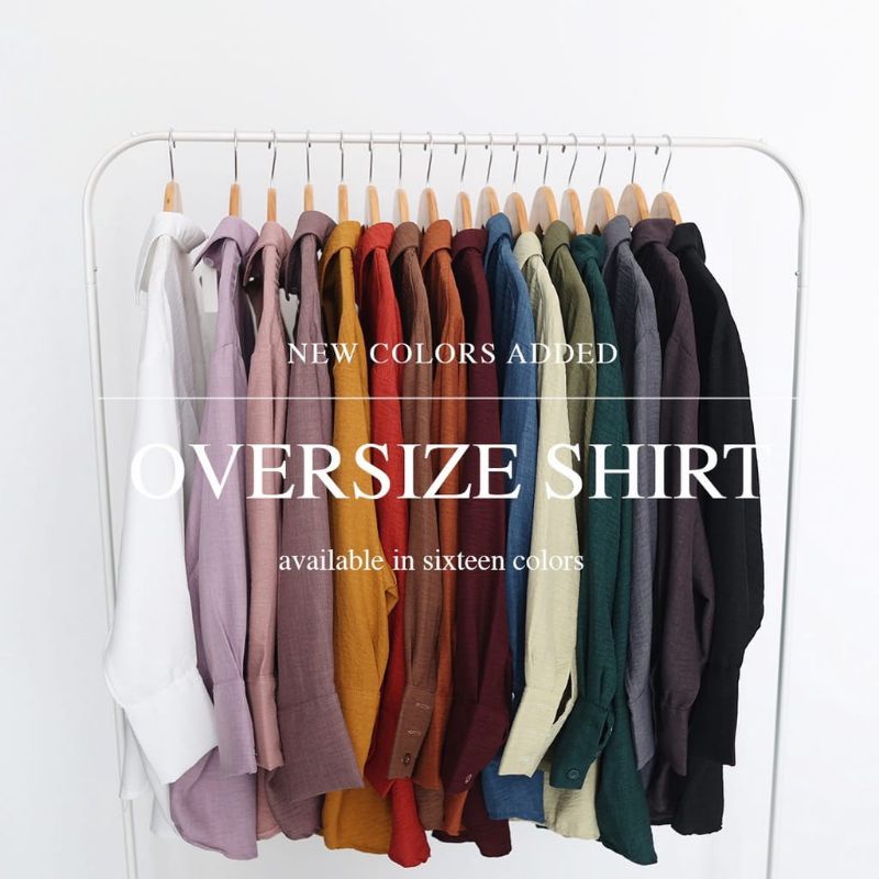 Kemeja Crinkle airflow Oversized - Oversize Shirt