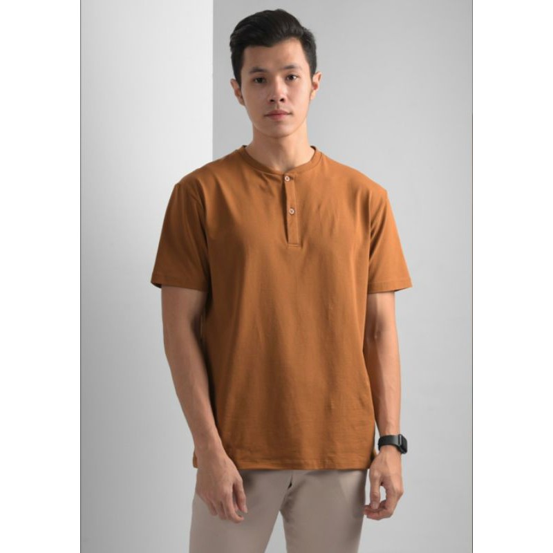 HENLEY TEES LIGHT BROWN BY MALE.ID