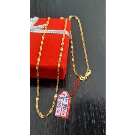 Kalung Emas 700karat Rantai kelap-kelip Emas 700karat / 70%