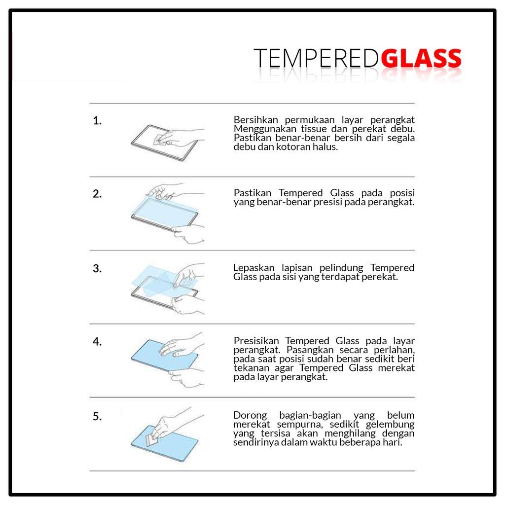 Pelindung Layar bahan Tempered glass Apple ipad 6 ukuran 9.7 Inch 2018 ipad Air 2