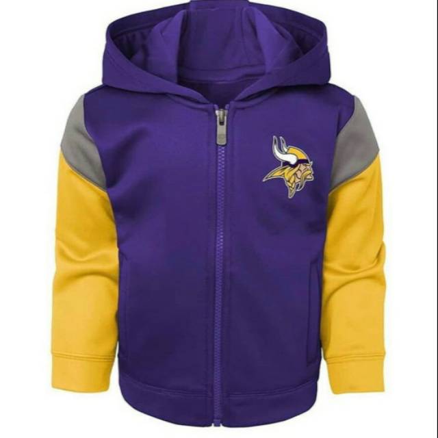 Jaket anak cowok  NFL by Nike purple raglan