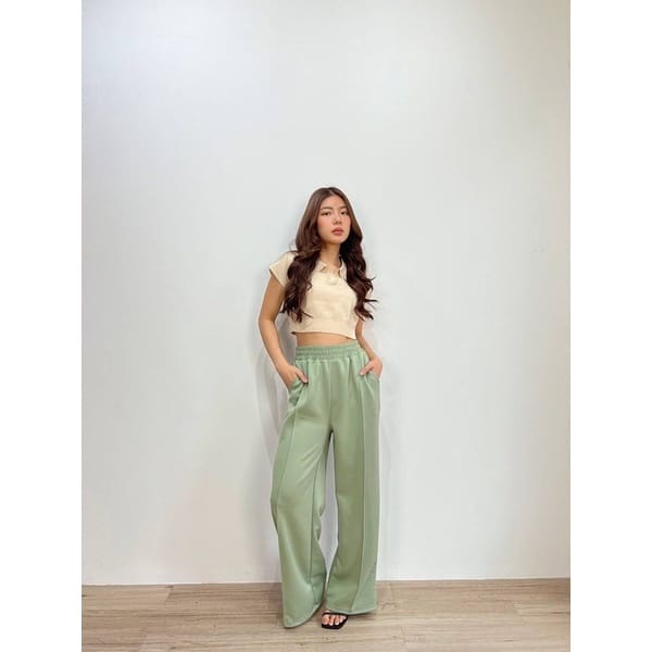 BEFAST - ZEC OOTD Wanita Celana HARIN / Aiden CREPE Long Cullote / Kulot Kekiniaan Remaja Wanita / Celana Panjang Casual / OOTD Selebgram Terlaris / Kulot Polos Banyak Warna / Celana Bahan Kulot