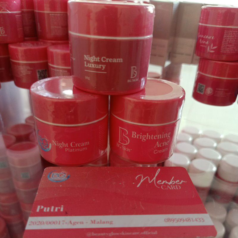 NIGHT CREAM BG SKIN CREAM MALAM BEAUTY GLOW BG SKINCARE ORIGINAL 100%