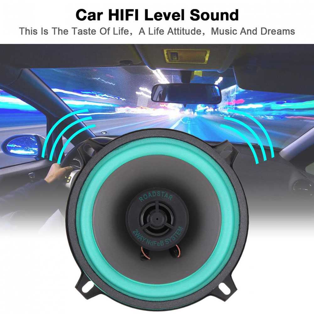 (100% BARANG ORI) Speaker Mobil TaffSTUDIO Roadstar Speaker Mobil HiFi 5 Inch 100 W 1 PCS - VO-502