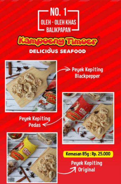 Peyek Kepiting Kampoeng Timoer Balikpapan Ukuran Besar Shopee Indonesia