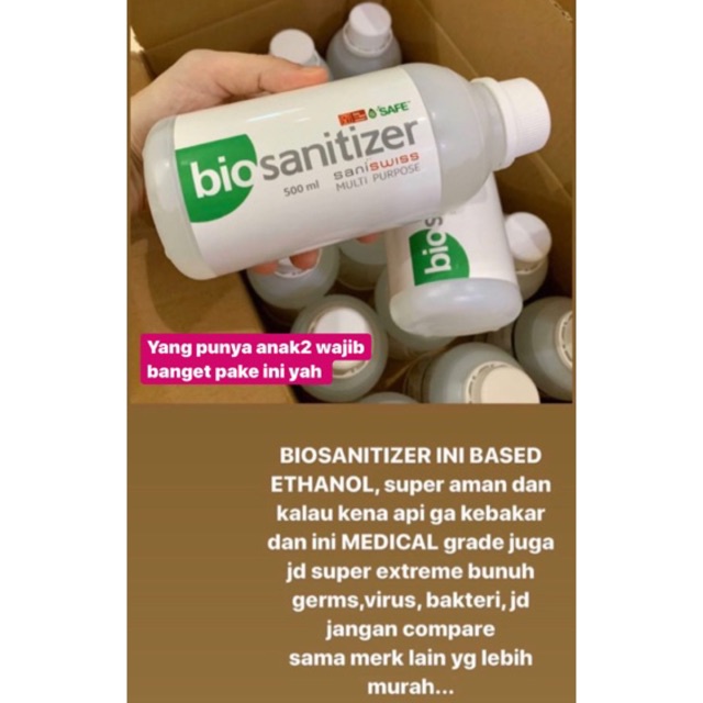 [ PROMO ] BIO SANISWISS DISINFECTANT BIO SANISWISS 500 ML / DISINFECTAN SANI SWISS FOOD GRADE