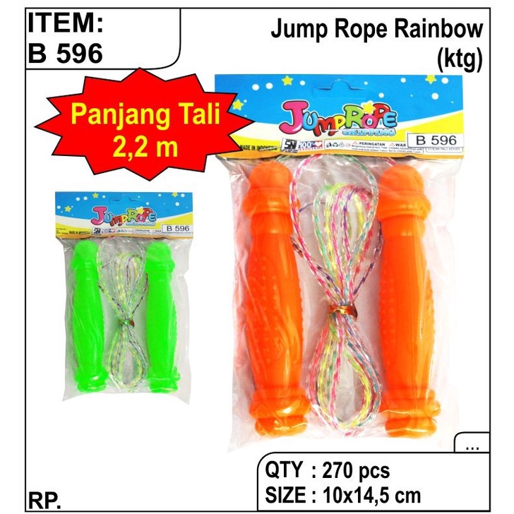 Mainan Anak Sport Jumprope Skipping B595 / Alat Lompat Tali