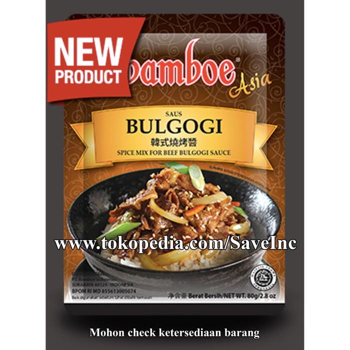 

Instan-Masak-Bumbu- Bamboe Asia Saus Bulgogi Bumbu Dapur Racikan Instan Siap Pakai -Bumbu-Masak-