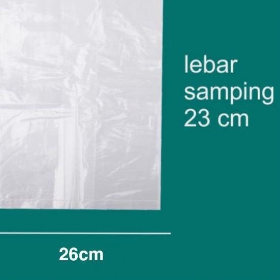 ✰ Plastik Kresek PE Bening untuk box 25x25 ♢