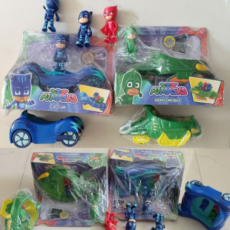 Mainan mobil pj masks owlett gekko catboy owlet pj Original tokoh kartun anak import asli masks turb