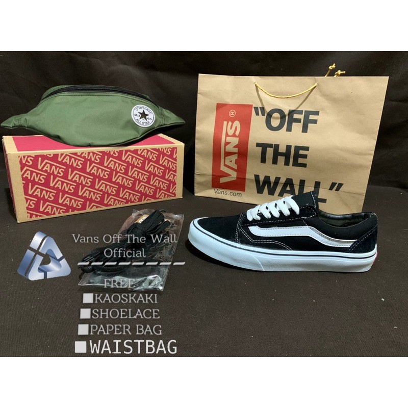 C020 - Sepatu Vans Sk8 Sepatu Pria Sepatu Sepatu Wanita Sepatu Casual Sepatu Sneakrs Sepatu Premium-Oldskool black white