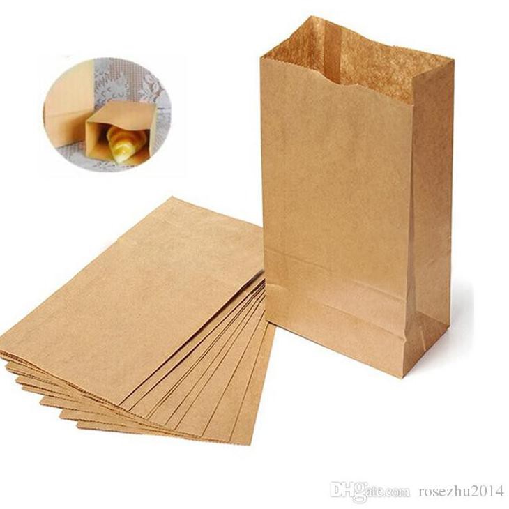 

(kvd-713) PAPER BAG SIZE M - MEDIUM - FRIED CHICKEN - KANTONG KERTAS ROTI - BROWN ISI 100 PCS ,.