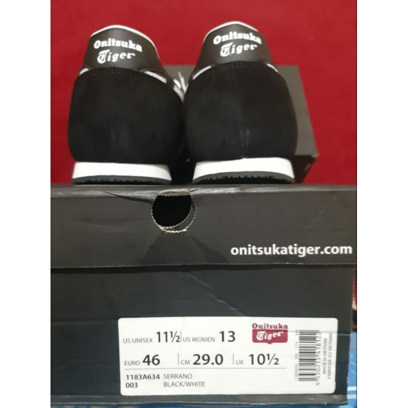 Onitsuka Tiger Original Black Size 46