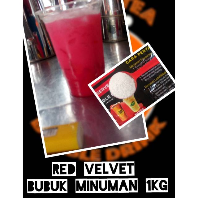 

Red Velvet Powder Drink Bubuk Minuman Rasa Red Velvet 1kg