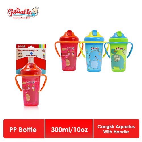 Reliable Aquarius Drinking Cup Gelas Minum 300ml - Anti Tumpah