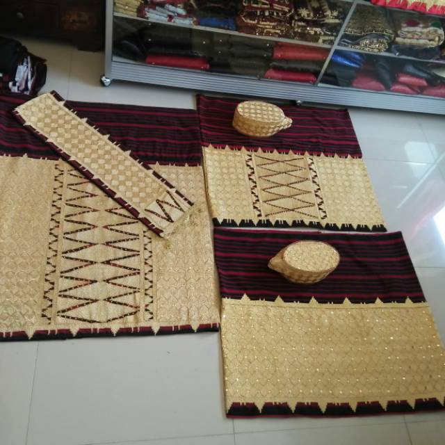 [BISA COD] Kain Tapis Jungsarat Tumpal Mama Papa full matakibau