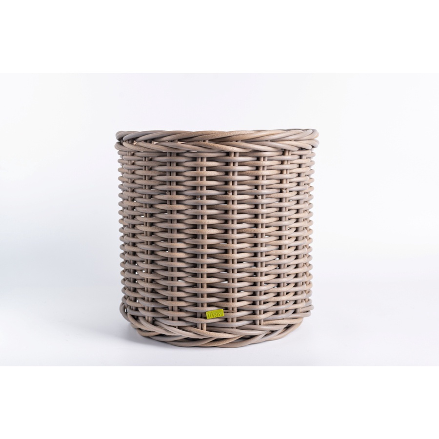 Wide Cylinder Basket in Bright Nude - Medium