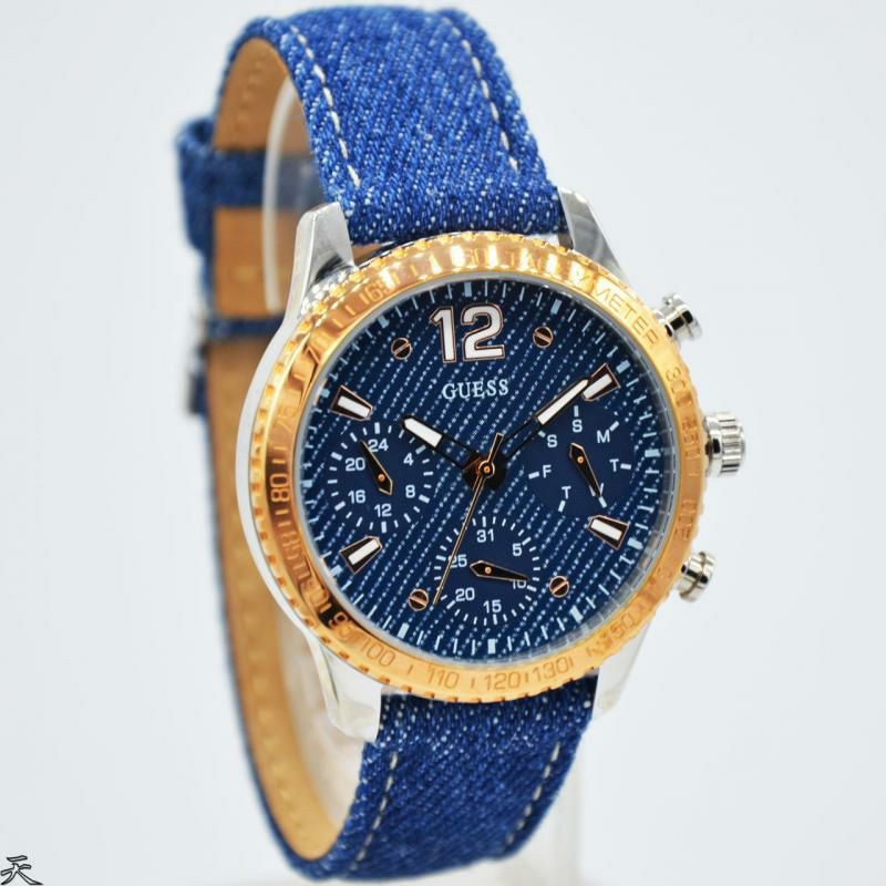 Jam Tangan Wanita Guess W1057L1 Kanvas Original Murah