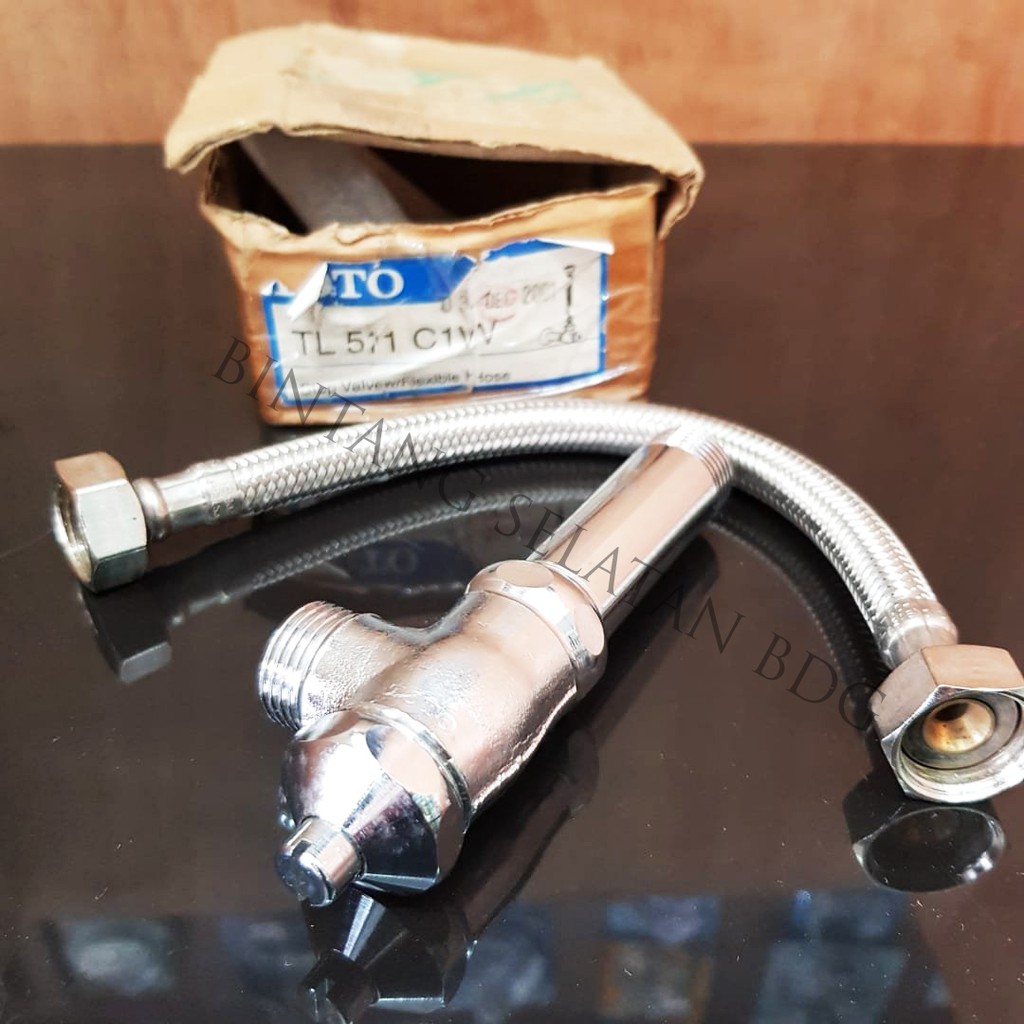 SALE STOP KRAN TOTO TL 511 C1W WITH FLEXIBLE