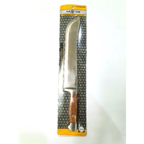 pisau dapur 10" Hasston prohex / pisau daging stainless steel