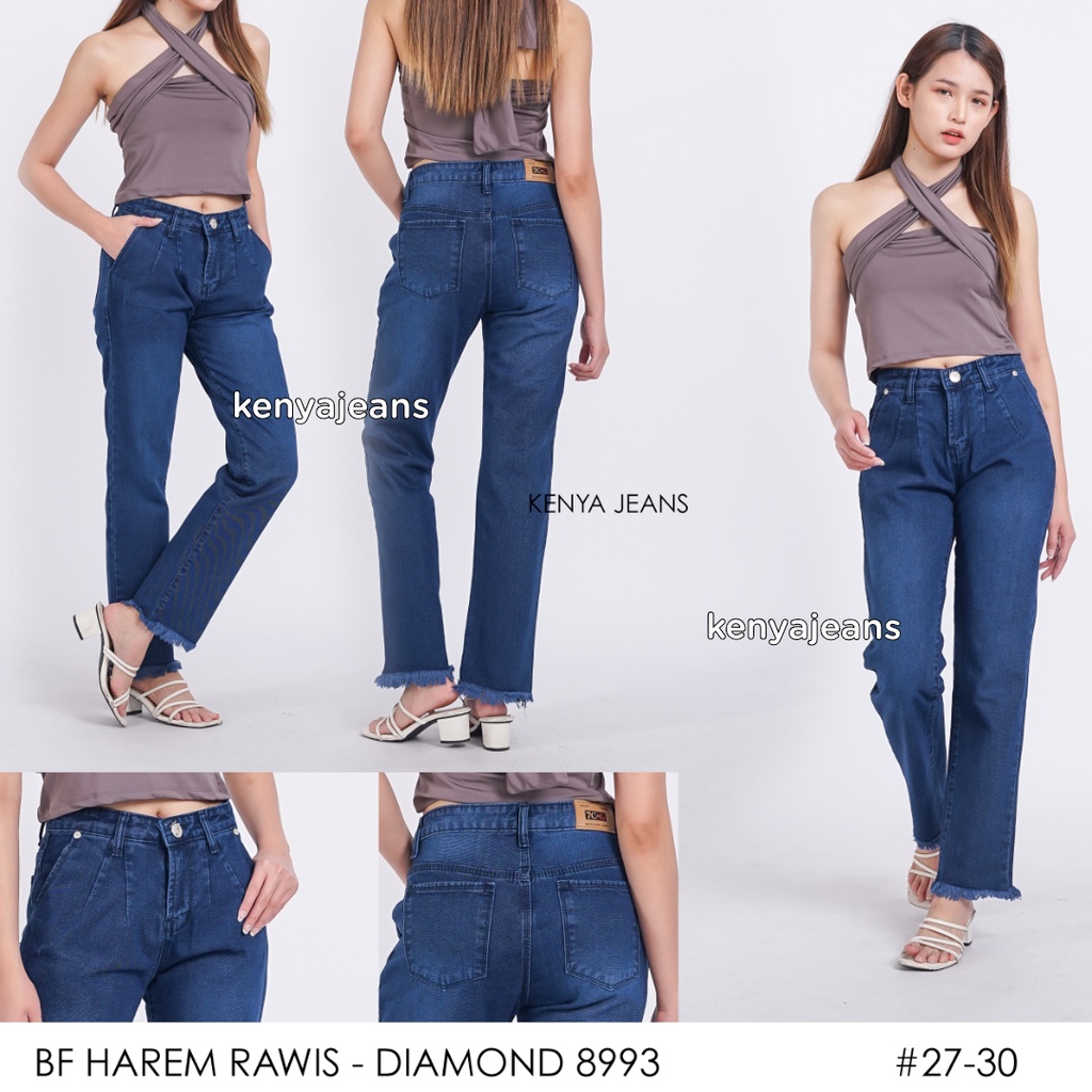 7C-G BOYFRIEND JEANS | HAREM JEANS | BOYFRIEND HAREM | NONSTREACH JEANS | DIAMOND RAWIS | 27 - 30 |