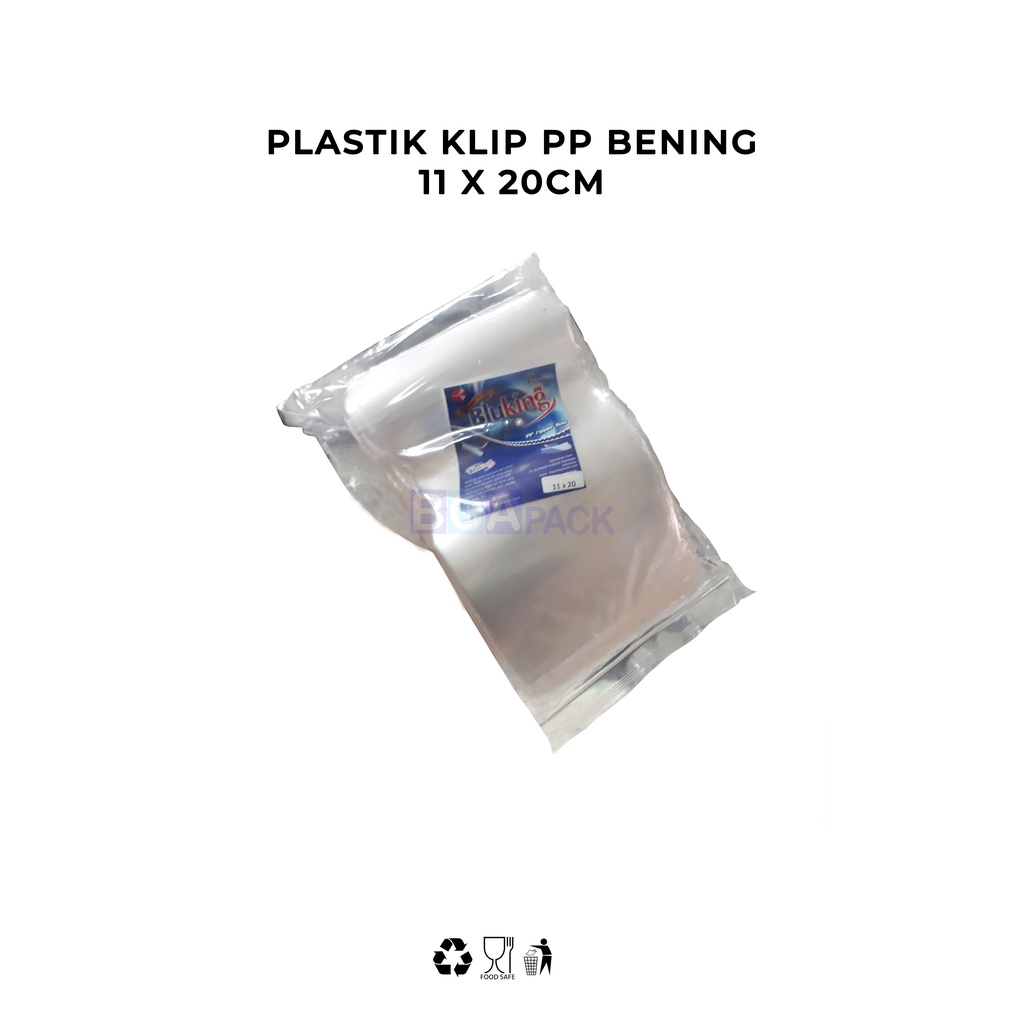 PLASTIK KLIP PP BENING 11X20CM - 11 X 20 CM TEBAL 50 MICRON - 100 PCS