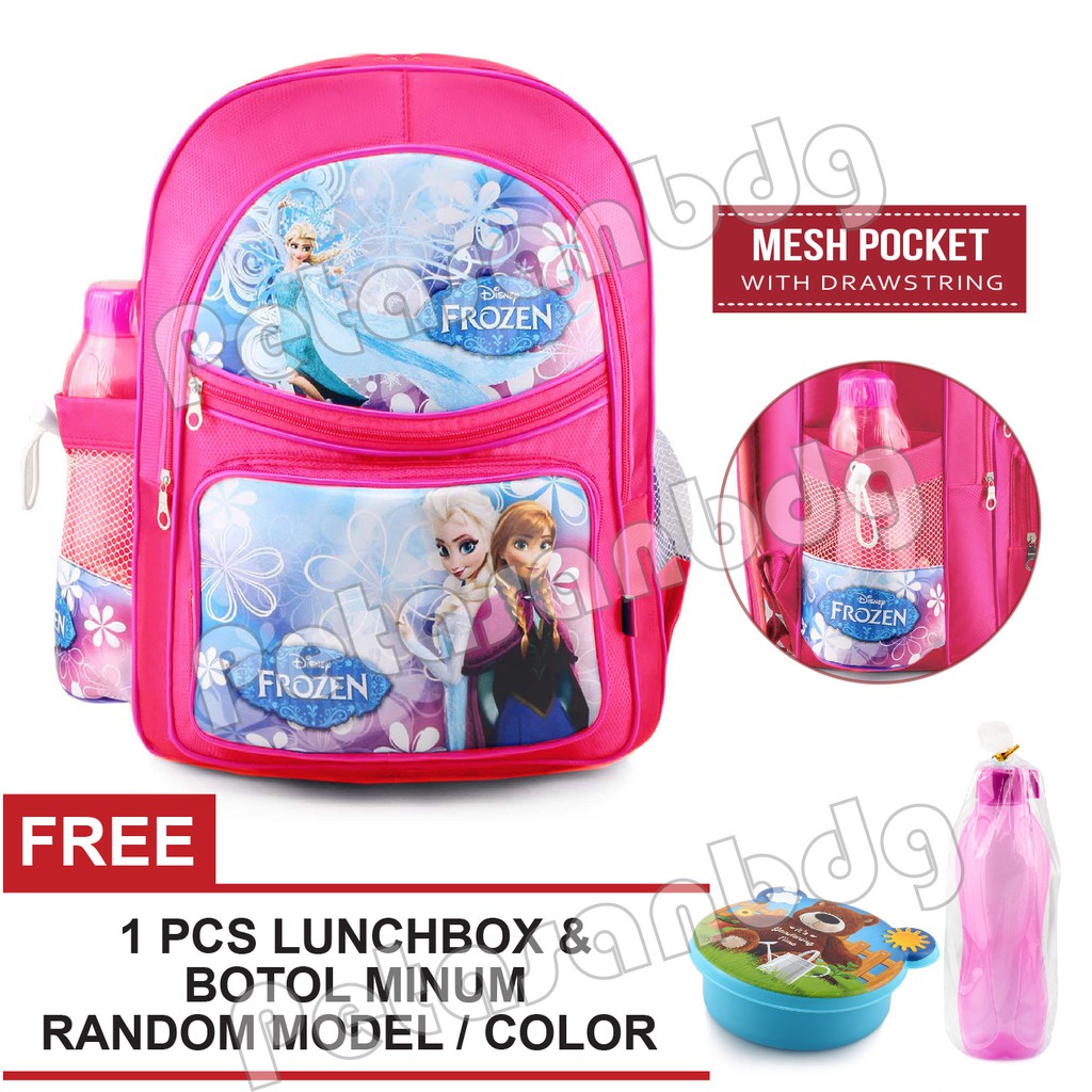 PTS -Ransel Sekolah Anak Perempuan - GLORIOUS + FREE Botol &amp; Lunchbox PT