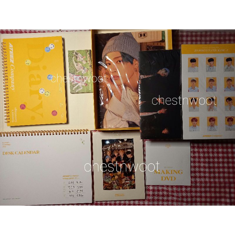 [BOOKED] sg21 segre season greetings 2021 ateez fullset unsealed hongjoong seonghwa yunho yeosang sa